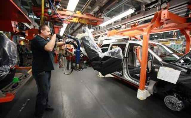 Chrysler Mini Van production line