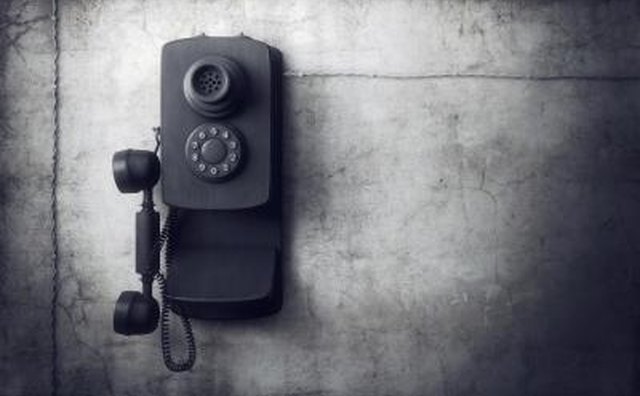 Old telephone.