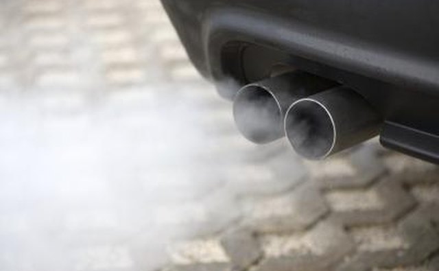 Car with exhaust issue