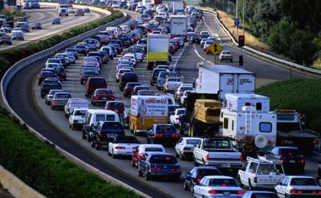 Driving in heavy traffic is more difficult with a standard.