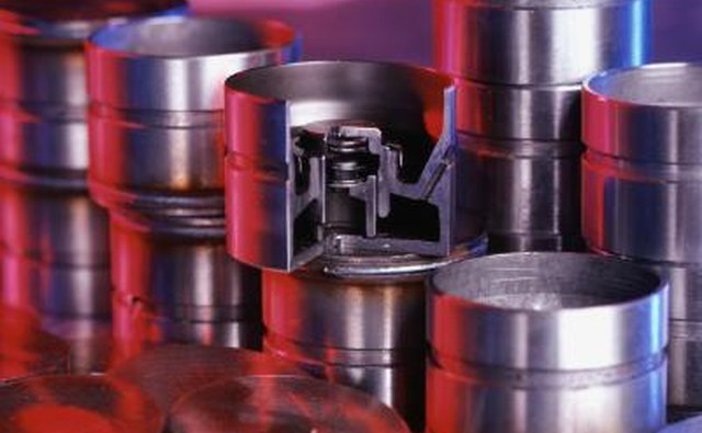 Close up of pistons.