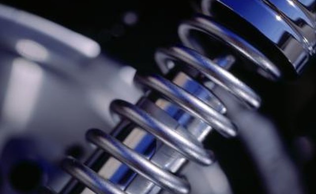 Close up of shock absorber.