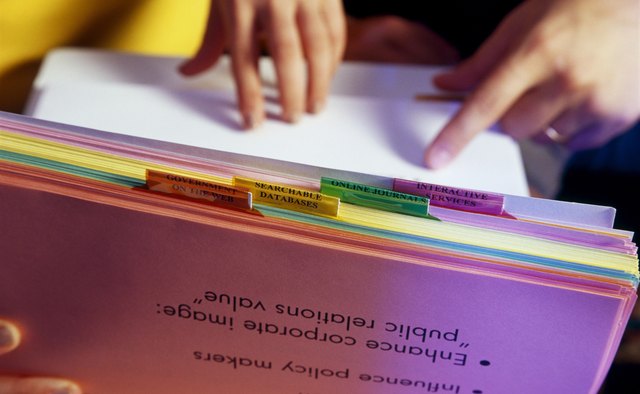 Parents of children with autism may keep extensive records of their child's treatment.