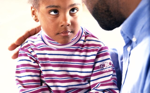 You should be patient and talk calmly to your child when your child acts out.