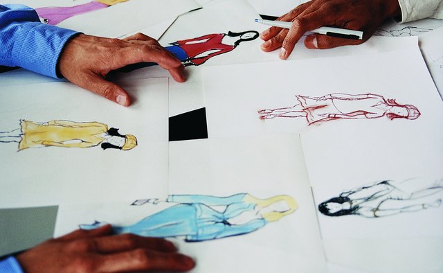 Department heads collaborate with other designers for new ideas.