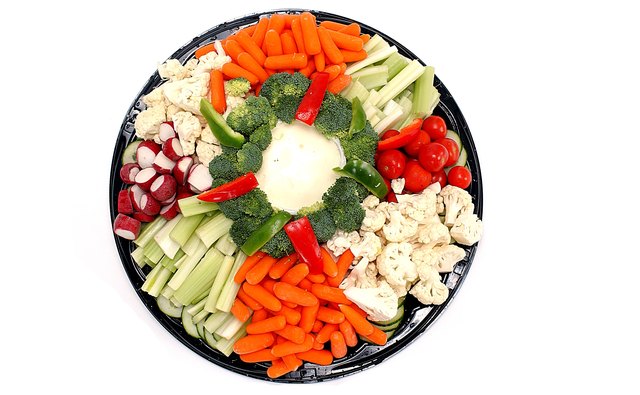 Low-calorie dressing doubles as dip.