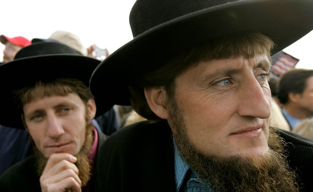 In traditional Amish society, a married man does not cut his beard.