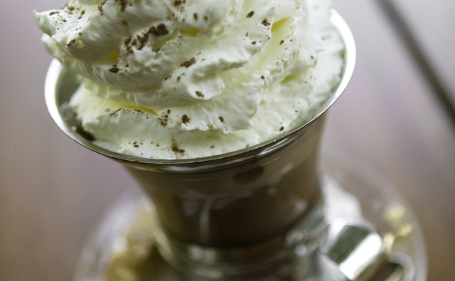 Whipped cream doesn't work with coffee creamer.