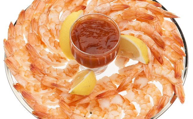 Shrimp and cocktail sauce is a fast yet delicous treat.