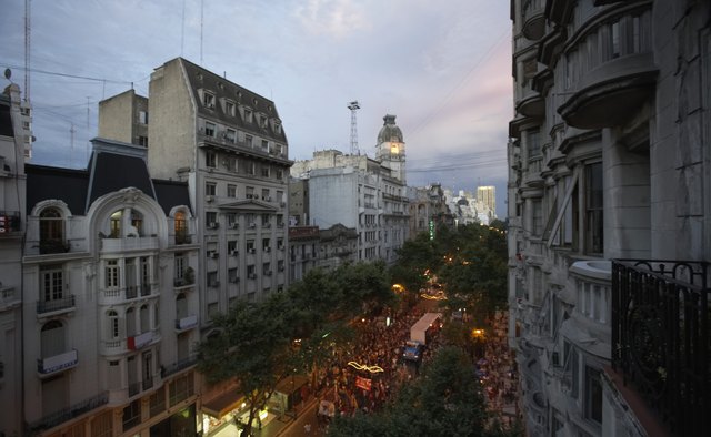 Buenos Aires at dusk.