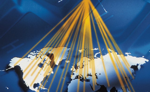 GPS satellites send electronic signals to Earth.