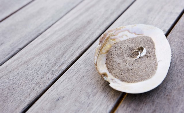 Couples may choose to pour the sand from a shell.