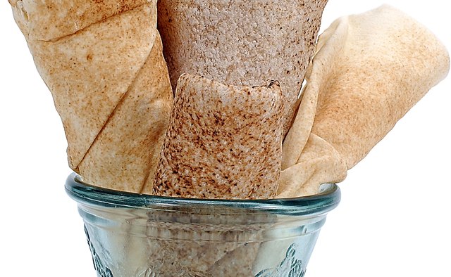 Fresh pita bread is great for dipping into hummus.