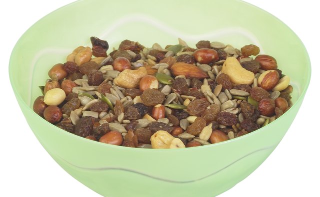 Seeds, nuts, and dried fruits are all allowed in moderate quantities.