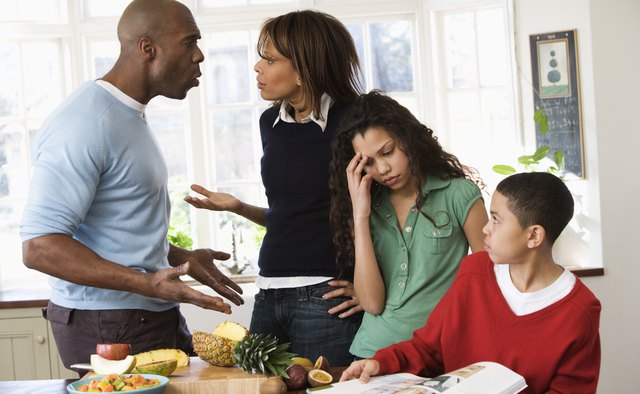 Conflict between parents can cause a negative reaction from your teen.