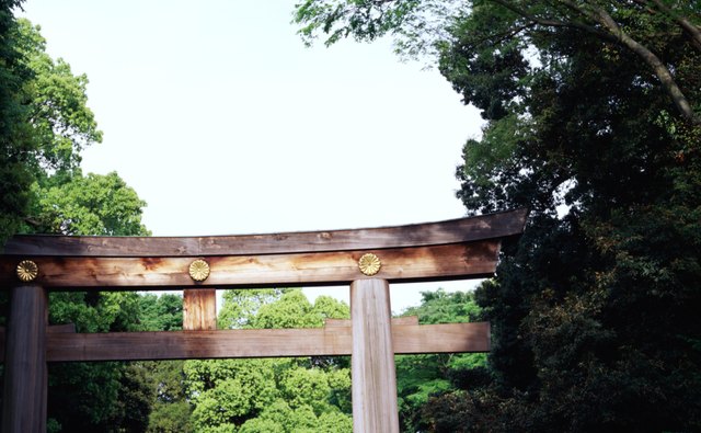 Wooden arches called