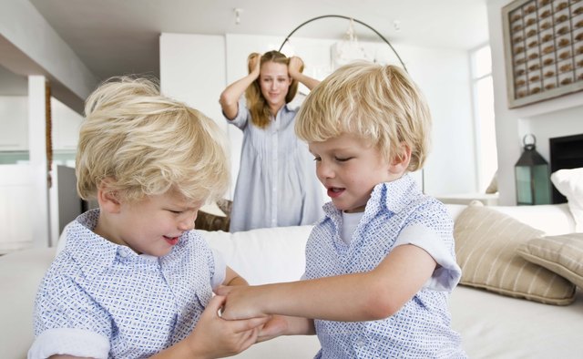 Fighting between siblings is normal. Appropriate discipline keeps it to a minimum for a peaceful family existence.