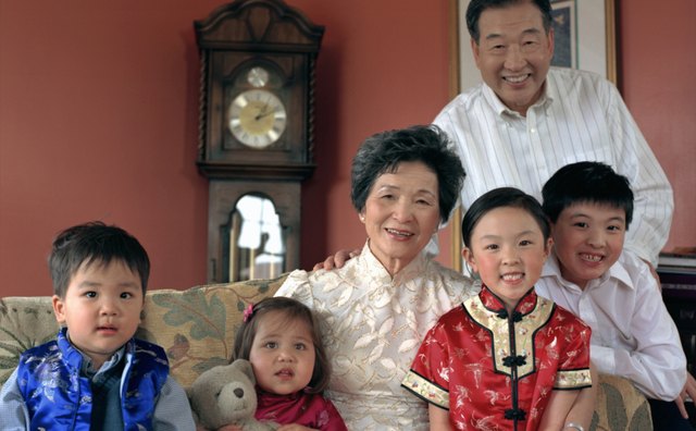 Large Chinese family