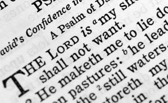 The Lord as shepherd is a common image in Scripture.