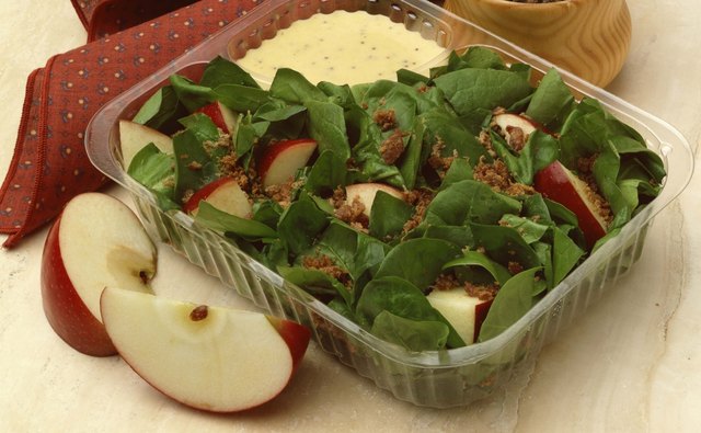 For lunch, a spinach salad with creamy ranch dressing complements butternut squash soup.