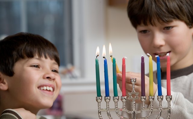 The Menorah is a common Jewish symbol.