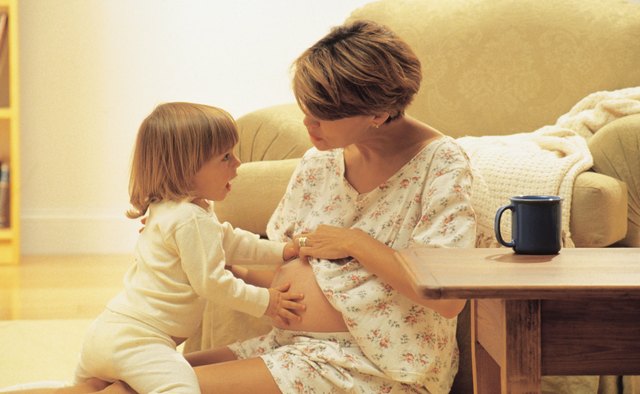 Your growing belly may help your toddler understand the pregnancy.