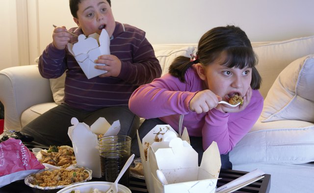 Children are developing health problems due to excessive consumption of unhealthy food.