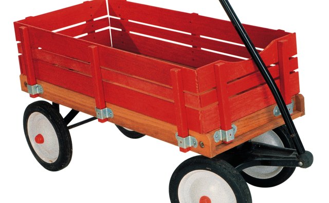 Encourage your toddler to get on and off the wagon to explore the surroundings.