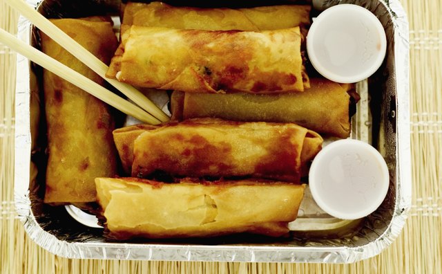 American-style egg rolls are usually thick and fried.