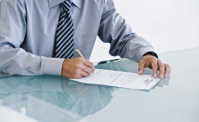 A job application form is a legal document.