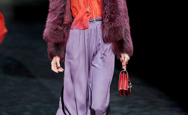 Switch to deeper shades of orange and purple in the autumn months.