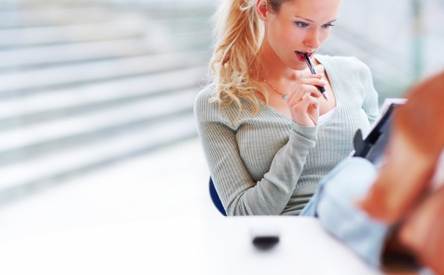 woman writing list