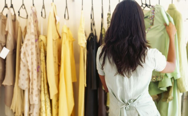 Avoid fabrics that will crease or stain easily.