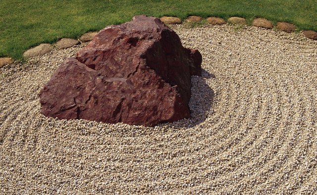 Zen rock gardens are used in focused meditation
