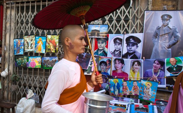A Buddhist nun must live the same lifestyle as her male counterparts, without material goods aside largely from her begging bowl.