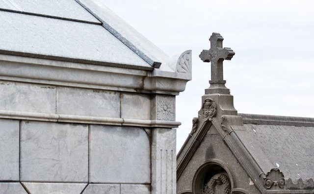 Even small, private mausoleums can have beautiful designs.