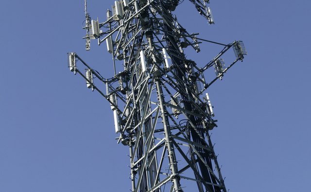 Your cellphone sends and receives signals through towers like this.