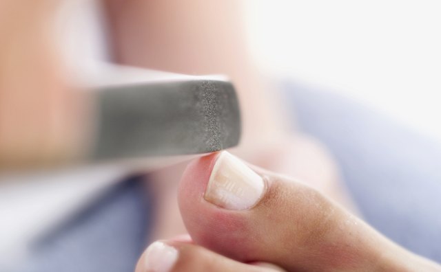 A file-and-polish manicure and pedicure is a great option when you're short on time.