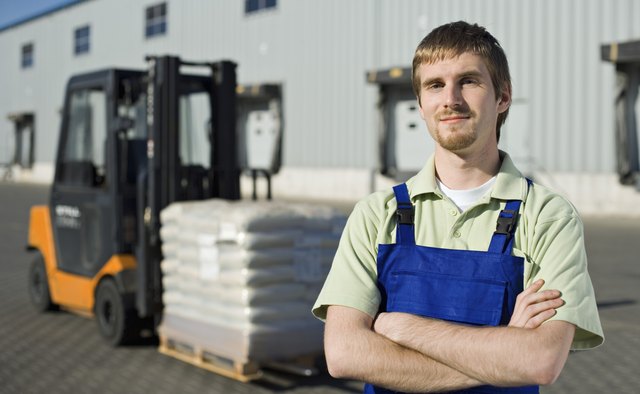 Forklift training may be on-the-job or in a separate facility.
