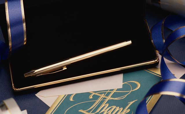 A little finesse goes a long way. Thank you cards aren't likely to be forgotten.