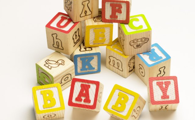 Wooden blocks are a classic favorite baby gift.