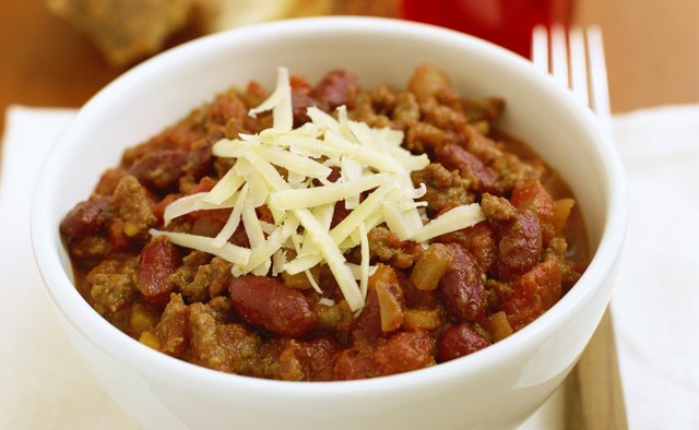 Chili can be vegetarian or contain meat.