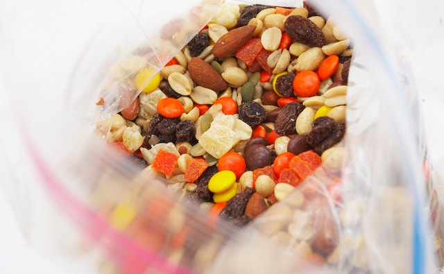 A bag of trail mix is a good snack.
