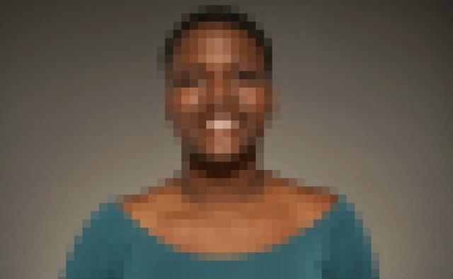 Enlarging a photo with low pixel count produces graininess.