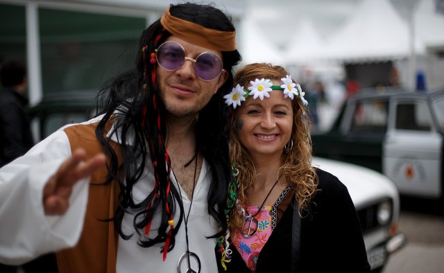 Conventional modes of dress were upended by the hippie movement.