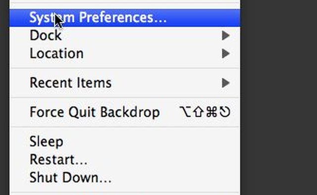 Launch System Preferences