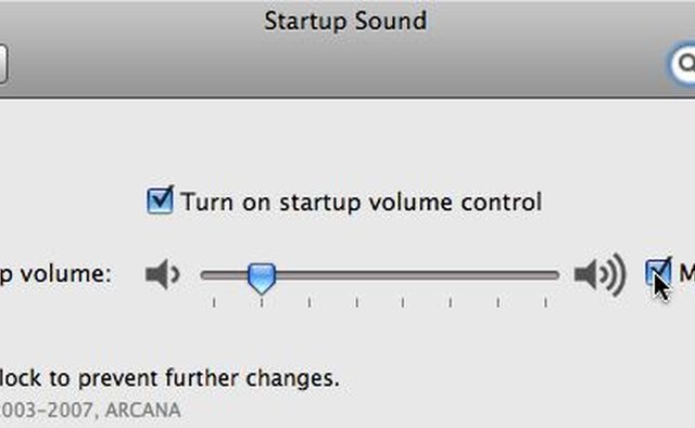 Startup Sound volume control and