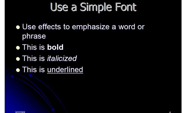 Use Simple Text