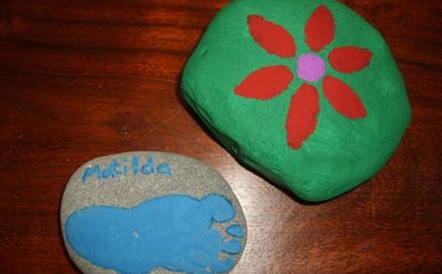 Footprints and Painted Flower
