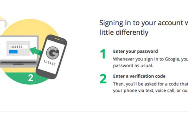 Google explaining how the two-step process works.